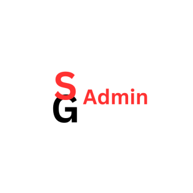 SG Admin logo in red and black