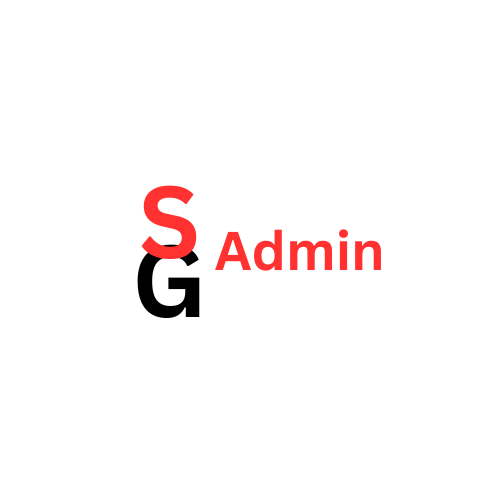 SG Admin logo in red and black